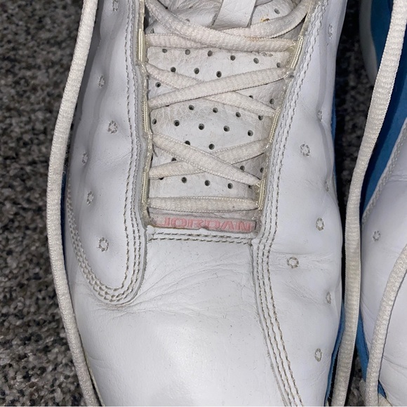 Authentic Limited Edition white with baby blue Jordan 13’s - RARE color! - Picture 5 of 11